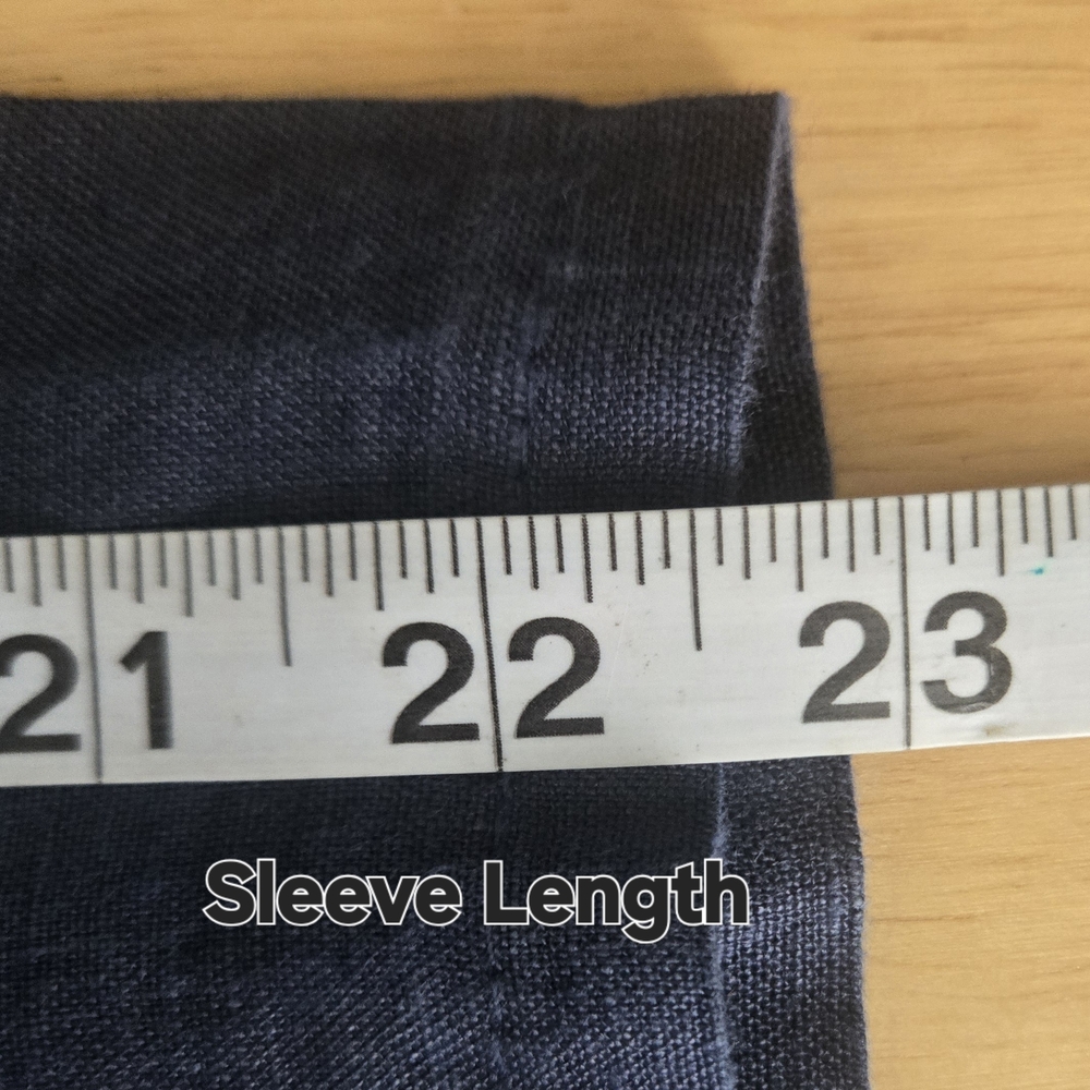 Navy Blue Button-Down Tunic - Picture 7 of 8